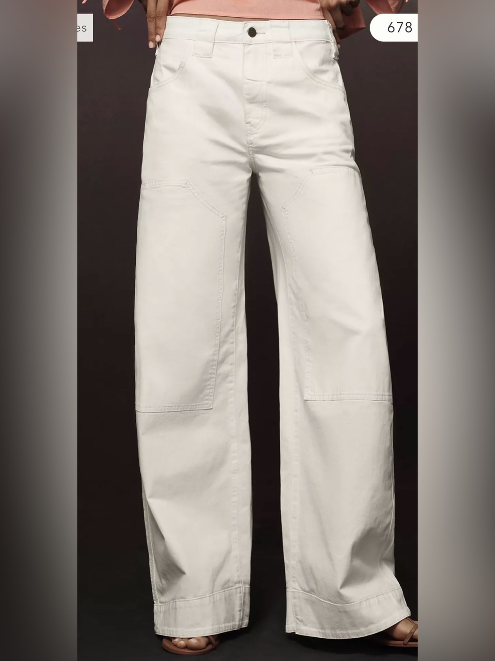 Pilcro Puddle Curve Wide Leg Pants